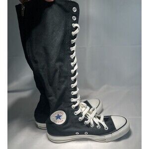 RARE🔥 Converse Chuck Taylor All Star XXHI Hi Boot Black Tall Canvas Boots Sz 5